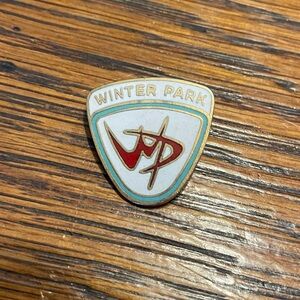Winter Park Red and Gold Brooch